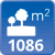 m² de solar: 1086