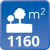 m² de solar: 1160