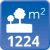 m² de solar: 1224