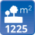m² de solar: 1225