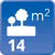 m² de solar: 14