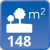 m² de solar: 148