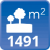 m² de solar: 1491