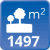 m² de solar: 1497