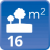 m² de solar: 16