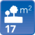 m² de solar: 17