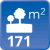 m² de solar: 171