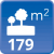m² de solar: 179