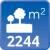 m² de solar: 2244