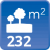 m² de solar: 232