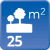 m² de solar: 25