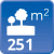 m² de solar: 251