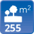 m² de solar: 255