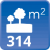 m² de solar: 314