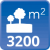 m² de solar: 3200