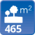 m² de solar: 465