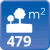 m² de solar: 479