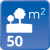 m² de solar: 50