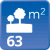 m² de solar: 63